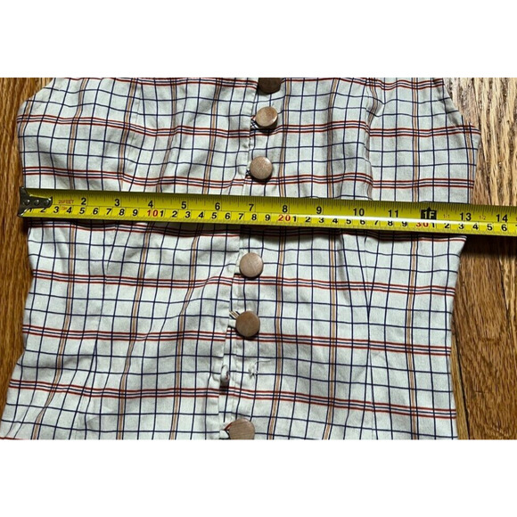 RTR 34 Women Summer Dress Plaid Design *Missing Button* - Picture 6 of 7